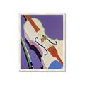 Picture of Retro Style Violin _GroupedProduct_Rectangle_Portrait_Framed_Matted_