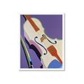 Picture of Retro Style Violin _GroupedProduct_Rectangle_Portrait_Framed_Matted_