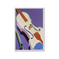Picture of Retro Style Violin _GroupedProduct_Rectangle_Portrait_Framed_Matted_