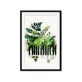 Picture of Piano watercolor Poster _GroupedProduct_Rectangle_Portrait_Framed_Matted_