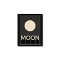 Picture of Moon Typography Poster _GroupedProduct_Rectangle_Portrait_Framed_Matted_