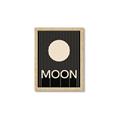 Picture of Moon Typography Poster _GroupedProduct_Rectangle_Portrait_Framed_Matted_