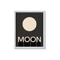 Picture of Moon Typography Poster _GroupedProduct_Rectangle_Portrait_Framed_Matted_