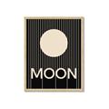 Picture of Moon Typography Poster _GroupedProduct_Rectangle_Portrait_Framed_Matted_