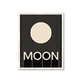 Picture of Moon Typography Poster _GroupedProduct_Rectangle_Portrait_Framed_Matted_
