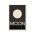 Picture of Moon Typography Poster _GroupedProduct_Rectangle_Portrait_Framed_Matted_