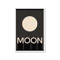 Picture of Moon Typography Poster _GroupedProduct_Rectangle_Portrait_Framed_Matted_