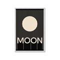 Picture of Moon Typography Poster _GroupedProduct_Rectangle_Portrait_Framed_Matted_