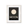 Picture of Moon Typography Poster _GroupedProduct_Rectangle_Portrait_Framed_Matted_
