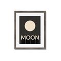 Picture of Moon Typography Poster _GroupedProduct_Rectangle_Portrait_Framed_Matted_