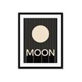 Picture of Moon Typography Poster _GroupedProduct_Rectangle_Portrait_Framed_Matted_