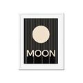 Picture of Moon Typography Poster _GroupedProduct_Rectangle_Portrait_Framed_Matted_