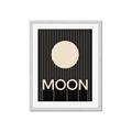Picture of Moon Typography Poster _GroupedProduct_Rectangle_Portrait_Framed_Matted_