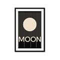 Picture of Moon Typography Poster _GroupedProduct_Rectangle_Portrait_Framed_Matted_
