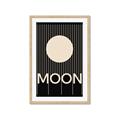 Picture of Moon Typography Poster _GroupedProduct_Rectangle_Portrait_Framed_Matted_