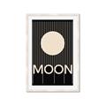 Picture of Moon Typography Poster _GroupedProduct_Rectangle_Portrait_Framed_Matted_