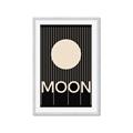 Picture of Moon Typography Poster _GroupedProduct_Rectangle_Portrait_Framed_Matted_