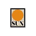 Picture of Sun Typography Poster _GroupedProduct_Rectangle_Portrait_Framed_Matted_