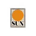 Picture of Sun Typography Poster _GroupedProduct_Rectangle_Portrait_Framed_Matted_