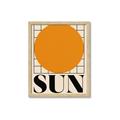 Picture of Sun Typography Poster _GroupedProduct_Rectangle_Portrait_Framed_Matted_