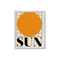 Picture of Sun Typography Poster _GroupedProduct_Rectangle_Portrait_Framed_Matted_