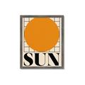 Picture of Sun Typography Poster _GroupedProduct_Rectangle_Portrait_Framed_Matted_