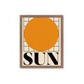 Picture of Sun Typography Poster _GroupedProduct_Rectangle_Portrait_Framed_Matted_