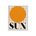 Picture of Sun Typography Poster _GroupedProduct_Rectangle_Portrait_Framed_Matted_