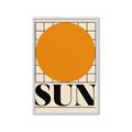 Picture of Sun Typography Poster _GroupedProduct_Rectangle_Portrait_Framed_Matted_