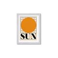 Picture of Sun Typography Poster _GroupedProduct_Rectangle_Portrait_Framed_Matted_
