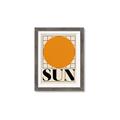 Picture of Sun Typography Poster _GroupedProduct_Rectangle_Portrait_Framed_Matted_
