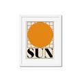 Picture of Sun Typography Poster _GroupedProduct_Rectangle_Portrait_Framed_Matted_