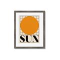 Picture of Sun Typography Poster _GroupedProduct_Rectangle_Portrait_Framed_Matted_