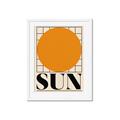 Picture of Sun Typography Poster _GroupedProduct_Rectangle_Portrait_Framed_Matted_