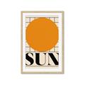 Picture of Sun Typography Poster _GroupedProduct_Rectangle_Portrait_Framed_Matted_
