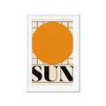 Picture of Sun Typography Poster _GroupedProduct_Rectangle_Portrait_Framed_Matted_