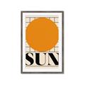 Picture of Sun Typography Poster _GroupedProduct_Rectangle_Portrait_Framed_Matted_