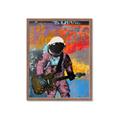 Picture of Retro Spaceman with Guitar Poster _GroupedProduct_Rectangle_Portrait_Framed_Matted_