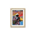 Picture of Retro Spaceman with Guitar Poster _GroupedProduct_Rectangle_Portrait_Framed_Matted_