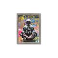 Picture of Retro Spaceman Poster _GroupedProduct_Rectangle_Portrait_Framed_Matted_
