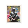 Picture of Retro Spaceman Poster _GroupedProduct_Rectangle_Portrait_Framed_Matted_