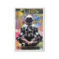 Picture of Retro Spaceman Poster _GroupedProduct_Rectangle_Portrait_Framed_Matted_