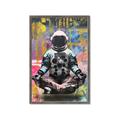 Picture of Retro Spaceman Poster _GroupedProduct_Rectangle_Portrait_Framed_Matted_