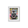 Picture of Retro Spaceman Poster _GroupedProduct_Rectangle_Portrait_Framed_Matted_
