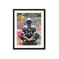 Picture of Retro Spaceman Poster _GroupedProduct_Rectangle_Portrait_Framed_Matted_