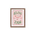 Picture of Sewing is my Jam Typography Poster _GroupedProduct_Rectangle_Portrait_Framed_Matted_