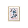 Picture of You Have me Hooked Typography Poster _GroupedProduct_Rectangle_Portrait_Framed_Matted_