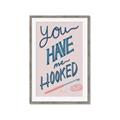Picture of You Have me Hooked Typography Poster _GroupedProduct_Rectangle_Portrait_Framed_Matted_
