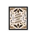 Picture of Work Smarter Not Harder Typography Poster _GroupedProduct_Rectangle_Portrait_Framed_Matted_