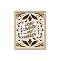 Picture of Work Smarter Not Harder Typography Poster _GroupedProduct_Rectangle_Portrait_Framed_Matted_